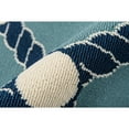 thumbnail image 4 of Momeni Geometric Geometric & Abstract Coastal/Modern/Contemporary Area Rugs, Blue/White, 79" x 43", 4 of 5
