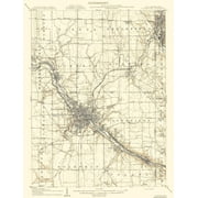 Topo Map - Youngstown Pennsylvania Ohio Quad - USGS 1908 - 23 x 30.07 - Matte Art Paper