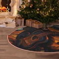 thumbnail image 6 of Kdxio Starry Night Cat Guitarist A Print Christmas Tree Skirt Christmas Xmas Tree Skirts Mat for New Year Holiday Christmas Party Decorations-30", 6 of 7