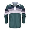 thumbnail image 3 of Ketyyh-chn99 Mens Polo Shirt Fall Clothes Men's Polo Shirts Summer Long Sleeve Casual T-Shirts Classic Basic Golf Work Tees Tops with Pocket Navy,3XL, 3 of 5