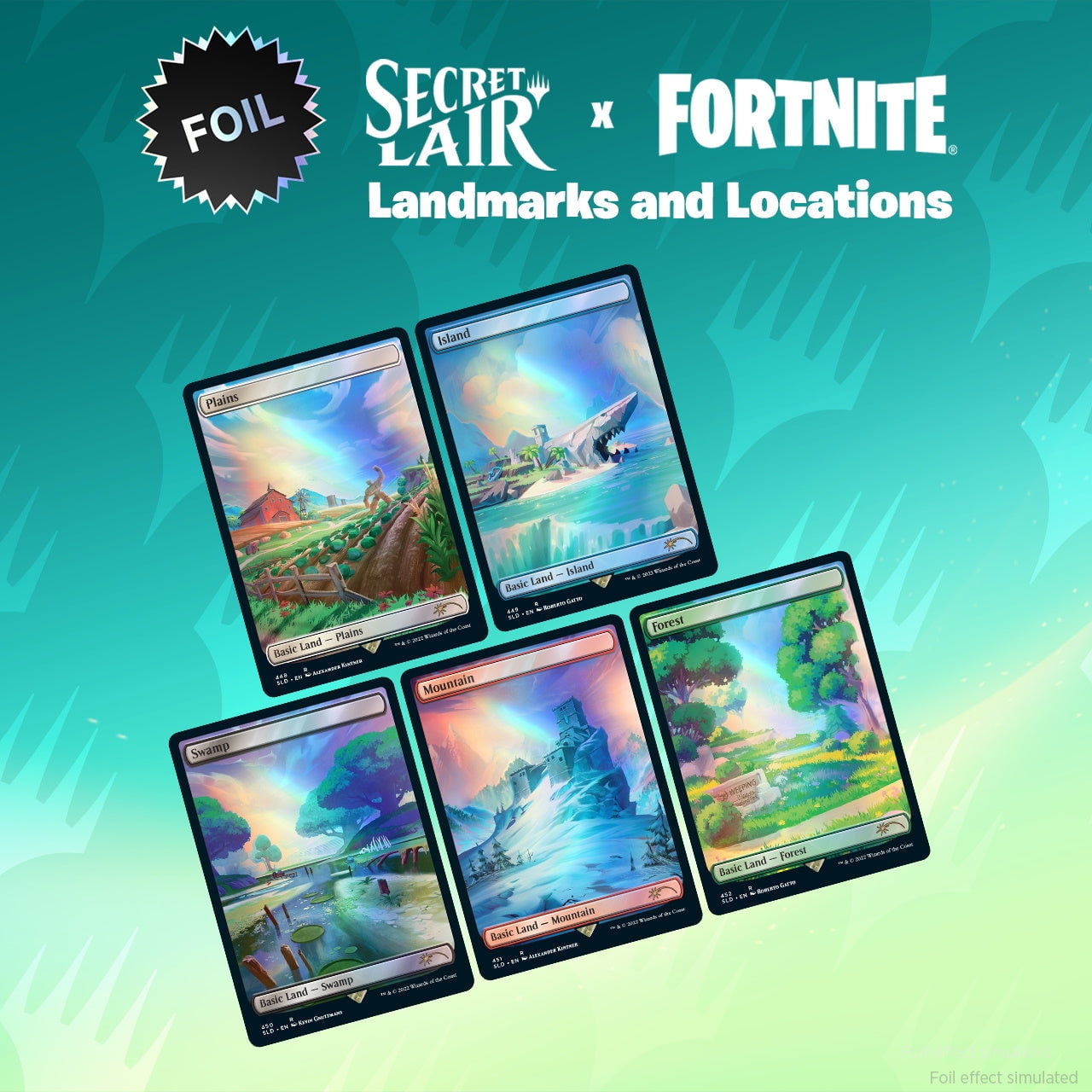 マジック：ザ・ギャザリング FORTNITE: Landmarks and Locations Foil Magic: The Gathering TCG - Secret Lair x Fortnite: Landmarks and