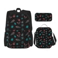 thumbnail image 1 of Balery Colorful Insect Mochila escolar 3 en 1 para niños: mochila resistente con lonchera térmica y estuche para lápices. Mochila escolar para niños y niñas., 1 of 7