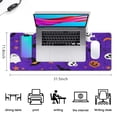 thumbnail image 5 of Long Mouse Pads for Desk,Halloween Purple Spider Web Pattern Desk Mats on Top Of Desks, Desk Mouse Pad Extra Large with 3mm Non-Slip Base and Stitched Edge for Gaming,Office,Work,Home 31.5x11.8in, 5 of 5