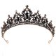 thumbnail image 1 of KAKOWELY Corona para mujer, corona gótica con diamantes de imitación, tiara de estilo barroco, corona nupcial para boda, accesorio para el cabello para mujer, 1 of 4