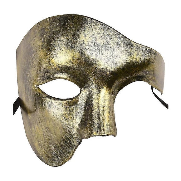 Halloween Party Men One-eyed Mask Party Blindfold The Ghost Of The Maskantique gold