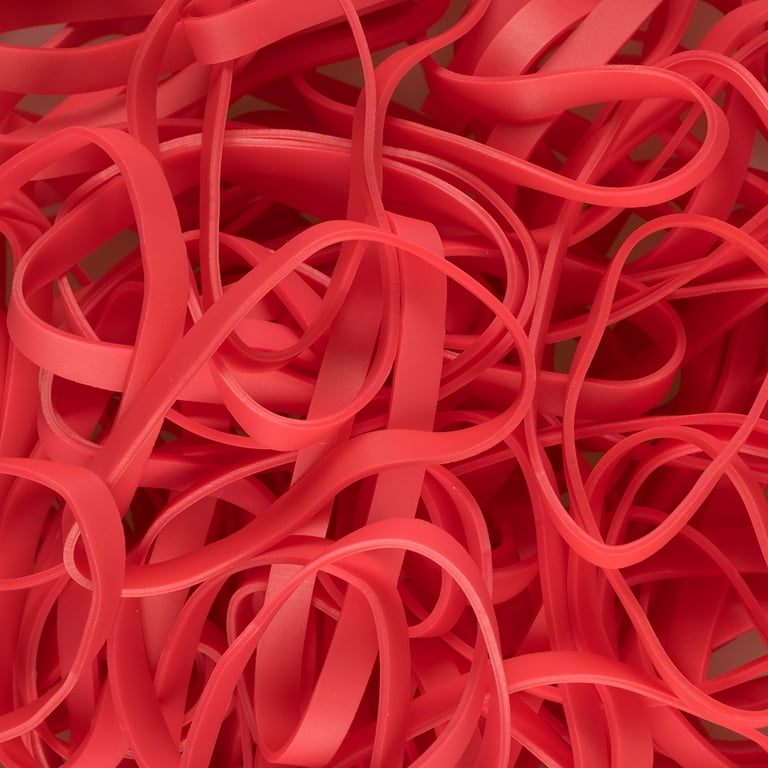 Jam Paper Rubber Bands, Size 33, Red, 100/Pack
