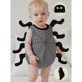 thumbnail image 5 of RUINIXCW Toddler Baby Halloween Spider Costume Infant Boy Girl Halloween Animal Cosplay Outfit Sleeveless Tops Socks Hat Set Dress Up Party Clothes, 5 of 10