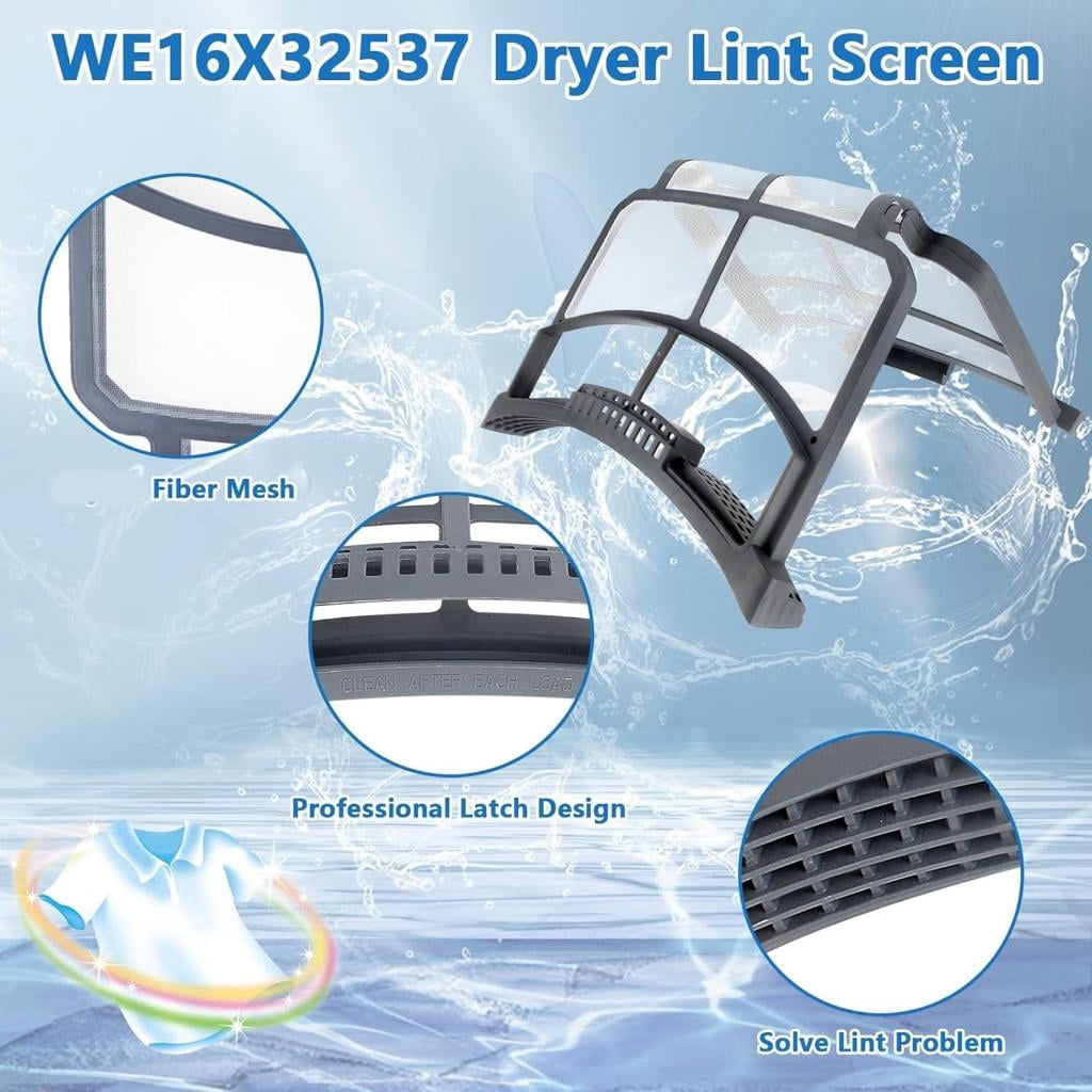 Youthyao WE16X32537 WE16X29597 AP7205579 Upgraded Clothes Dryer Lint Filter Replacement