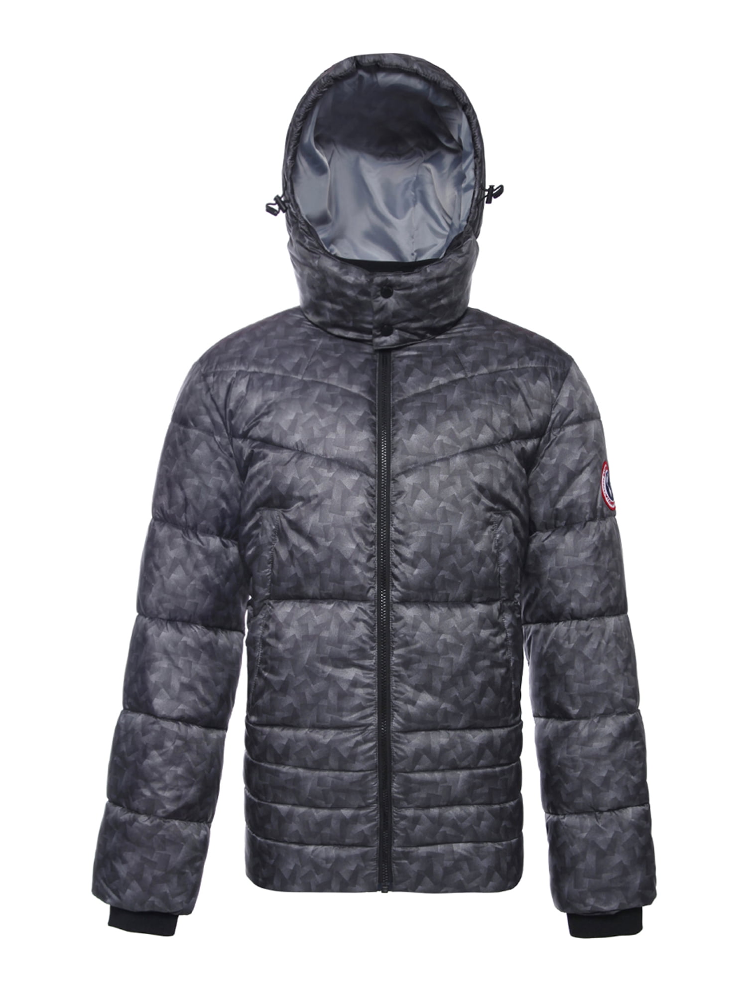 Rokka&Rolla Men's Water-Resistant Hooded Thickened Insulated Quilted ...