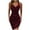 Red, variant on IROINNID Formal Dress for Women Wedding Guest Evening Night Party Dress Elegant High Fork Irregular Halter Sleeveless V-Neck Knee-High Dress,Black