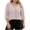 Orange, variant on Women's Plus 3/4 Sleeve Striped Blouse Square Neck, Asymmetrical Button Down Tops Summer Business Casual Office Tunic Soft Stretchy Jersey Classic Fit Clothes