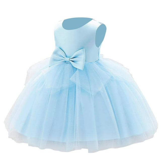 Robe Fille Bébé Légère Printemps Manches Longues Motif Cœur Patchwork Robe Fille Bleu Ciel 4 Ans-5 Ans