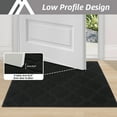 thumbnail image 4 of FloorHug Indoor Doormat 32"x48", Soft and Absorbent Door Mat Non-Slip, Dirt Trapper Mat Door Mats Low Profile Floor Mat Machine Washable for Entrance, Inside, Kitchen, Front Back Door, Black, 4 of 8