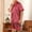 Wine, variant on HOMBOM PJS For Mens,Men Solid Casual Long Sleeves Lace-up Print Pocket Home Long Pajama Robe Shorts