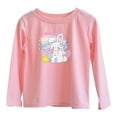 thumbnail image 2 of Bnwani Long Sleeve Toddler Shirt Cotton Crew Neck Loose Casual Printed Tops 12-24 Momths, 2 of 5