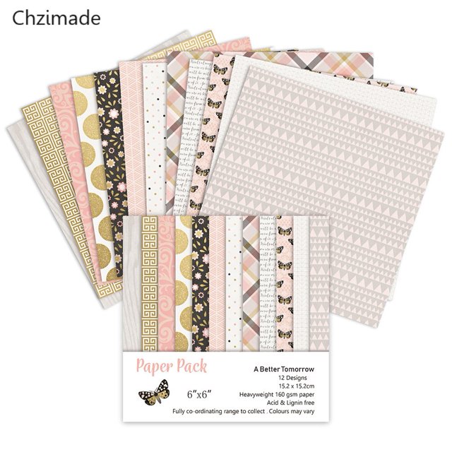 Lychee Life, 12 hojas de flores, papel de álbum de recortes, fondo artístico para hacer tarjetas, bricolaje, álbum de recortes, artesanías de papel decorativas hechas a mano Tan Jianjun unisex