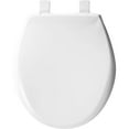 thumbnail image 2 of Bemis 200E4 390 Affinity Round Plastic Toilet Seat in Cotton White with STA-TITE Seat Fastening System, EasyClean, WhisperClose, Precision Seat Fit Adjustable Hinge and Super Grip Bumpers, 2 of 4