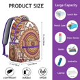 thumbnail image 4 of Spiritual Geometric Mandala Student Backpack - Waterproof & Organized Compartments, 4 of 4