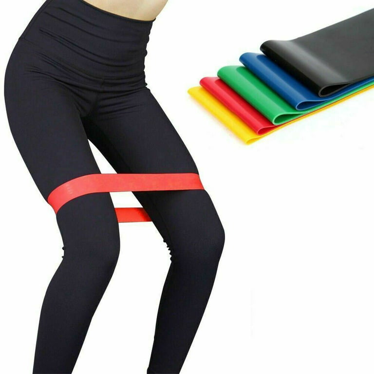 Resistance Bands Loop Set of 5 Exercise Workout CrossFit Fitness Yoga Booty  Band 