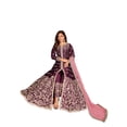 thumbnail image 1 of Tenue de Mariée Violette Personnalisée, Lourd, Designer Pakistanais, Mariage, Fête Indienne, Robe Anarkali, 1 of 5