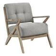 thumbnail image 1 of Pemberly Row Fauteuil d'Appoint Rembourré en Tissu, Gris Brunâtre, 1 of 8