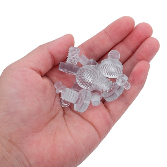 LOLIPPYY 100 Pieces Clear Cabinet Door Bumpers Silent Anti-Collision Pads for Furniture at Home