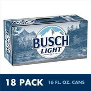 Busch Light Beer, 18 Pack Beer, 16 FL OZ Cans