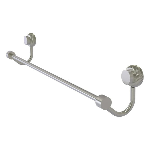 Venus Collection Towel Bar with Twisted Accents - Satin Nickel / 18 Inch