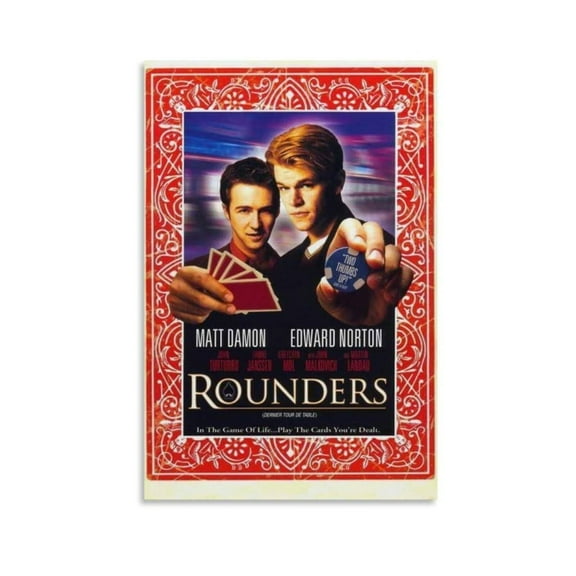 ROUNDERS Movie Poster Canvas Painting Poster Wall Art Decorative Picture Prints Modern Decor