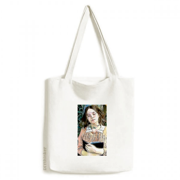 Nap Girl Quiet Splendid Trendy Comely Tote Canvas Bag Shopping Satchel Casual Handbag