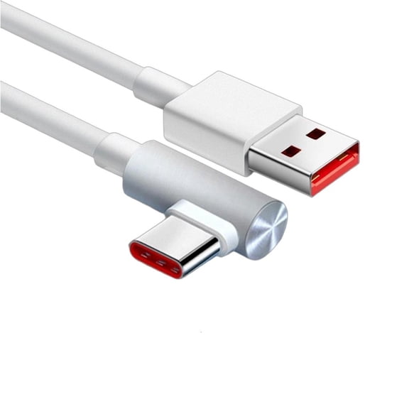 90 Degree Data Transfer Charging Extension Cord 120W USB Type C Charging Cable