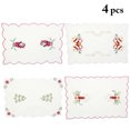 thumbnail image 2 of 4PCS Noël Tapis de Table Décoratif Noël Set de Table de Noël Décor de Table de Noël, 2 of 10