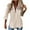 Yellow, variant on KIHOUT Fashion Women's Loose Buttons Solid Lapel Long Sleeves T-shirts Blouse Tops