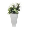 thumbnail image 3 of Valencia 28" Hammered Vase Planter, Weathered White, 3 of 3