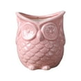 thumbnail image 1 of Maceta para plantas de interior, forma de búho, lindo estilo japonés, contenedor para decoración de interiores, oficina, hogar, balcón , No escuches rosa, 1 of 8