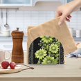 thumbnail image 2 of Yayeee Napkin Holder for Table Kitchen Paper Tissue Organization, Green Flowers, 2 of 8