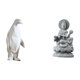 thumbnail image 1 of Escultura de pingüino Escultura de pingüino Decoración Estatua de animal Adorno de mesa Artesanía Resina Estatua de Guan Yin Textura de Ad, 1 of 8