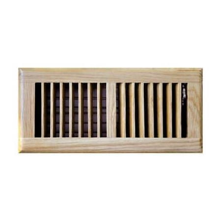 

Tru Aire 4 in. H X 12 in. W 2-Way Oak Brown Steel Floor Diffuser