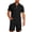 ZA-Black-Xcmzpl mens smmer tops, variant on Men Sets Outfits 2 Piece Shirts and Shorts Quarter Zip Collared Golf Shirts Summer Beach Track Suits with Pocket