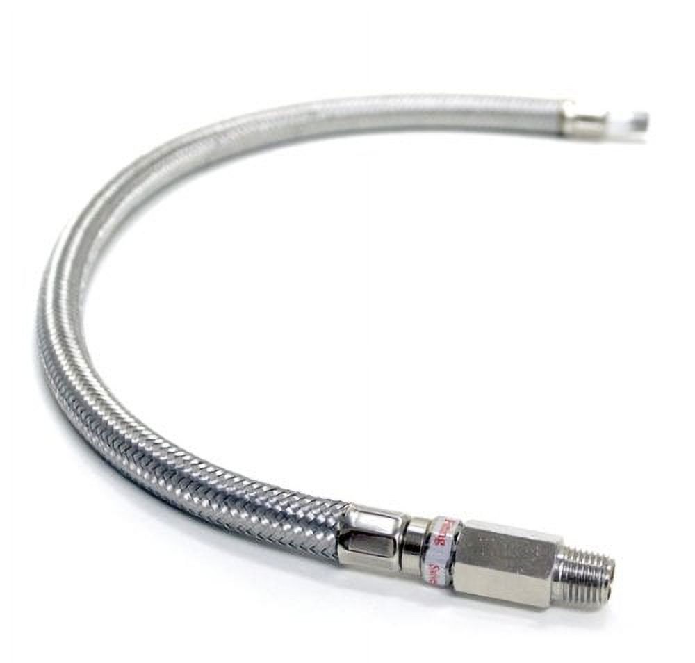 ¼ STAINLESS STEEL AIR COMPRESSOR BRAIDED LEADER HOSE W/CHECK - Foto 11