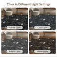 thumbnail image 7 of ODIKA 9'x12' Washable Area Rug Low Pile, Flatwoven, Black Silver Gothic Skull Arch Design Ornate Filigree with Distressed Scrollwork for Great Room, Indoor Concept, Large Living, 7 of 7