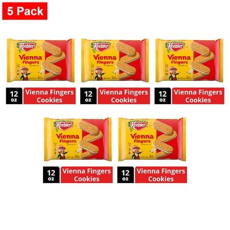 Keebler Vienna Fingers, Sandwich Cookies with Crème Filling 12 oz - 5 Pack