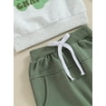 thumbnail image 5 of Toddler Baby Boy St.Patrick's Day Outfit Mama's Lucky Charm Long Sleeve Sweatshirt and Pants Set Spring Clothes, 5 of 7