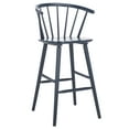 thumbnail image 6 of SAFAVIEH Blanchard Round Mid Back Bar Stool, Navy, 6 of 14
