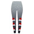 thumbnail image 3 of Gibobby Leggings para mujer Leggings de yoga ajustados con estampado navideño degradado para mujer, levantamiento de cadera, fitness,(Gris,XG), 3 of 5