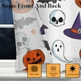 thumbnail image 3 of Halloween Kitchen Curtains Ghost Curtain for Dining Room Tier Curtains Halloween Rod Pocket Window Drapes Set of 3 Curtains for Kitchen Decor, 3 of 6