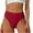 Red, variant on Joau Womens Cotton Seamless Underwear High Cut Bikini Panties High Waist Full Coverage Briefs Soft Stretch Underpants Cheeky Underwear