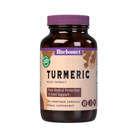 Bluebonnet Nutrition Turmeric Root Extract Supplement, 120 Count