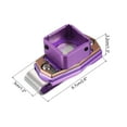 thumbnail image 2 of Billiard Magnetic Chalk Holder Pool Snooker Cue Chalk Tip Case with Belt Clip, Purple, 2 of 5