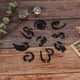 thumbnail image 3 of Expansores de Oreja Tapones de Oreja Acrílico Juego de 9 Piezas Pendientes de Acrílico Tapones de Oreja de Estilo Punk Oreja Stud Piercing Joyería Pendientes de Acrílico Punk ANGGREK  Otros, 3 of 8